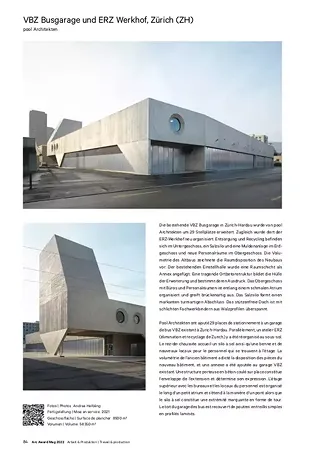 Le projet dans l'Arc Award Mag 2022