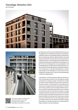 Le projet dans l'Arc Award Mag 2022
