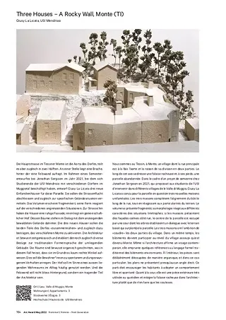Le projet dans l'Arc Award Mag 2022