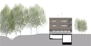 Façade ouest maison A