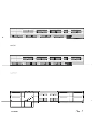 Vues, coupes longitudinales