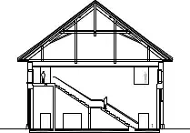 Coupe transversale escaliers