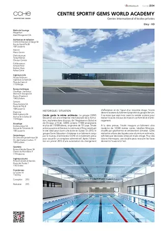 Plaquette Architectes.ch
