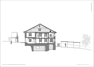 Coupe d'une maison d'habitation