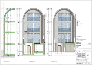 Coupe de façade