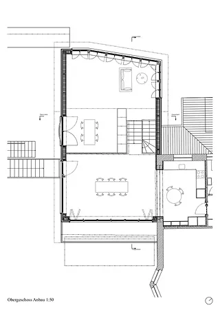 Obergeschoss Anbau 1:50
