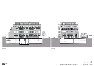 Façades uuest - sud 1:200