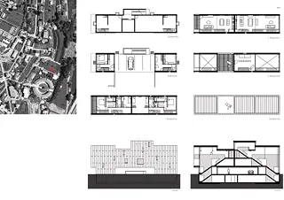 Grundrisse, Schnitt, Fassade