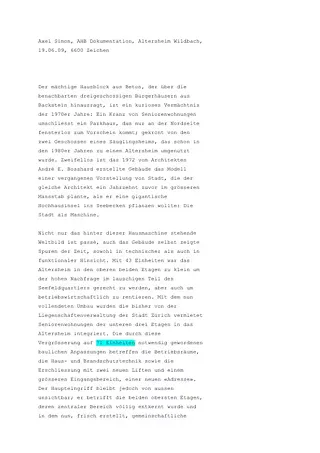 Wildbach Text