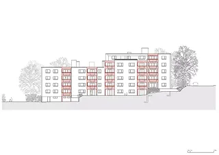 Fassade West Haus C