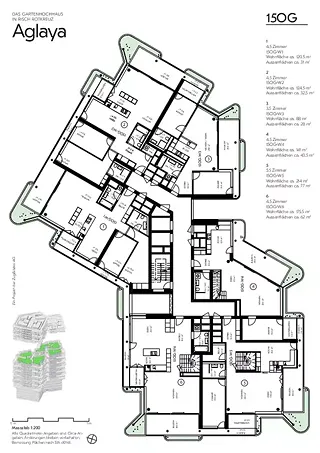 Grundrisse 15. - 18. OG