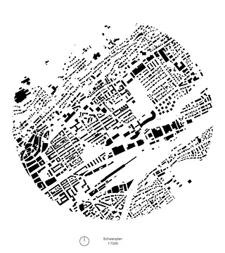Plan de masse de la ville de Bienne