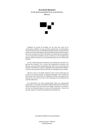 Dossier technique