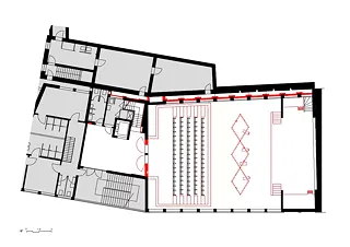 Salle de théâtre, balcon