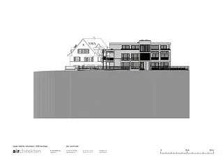 stadtvilla kreuzlingen - ansicht west 1:200