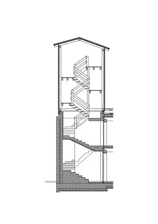 Coupe de la tour