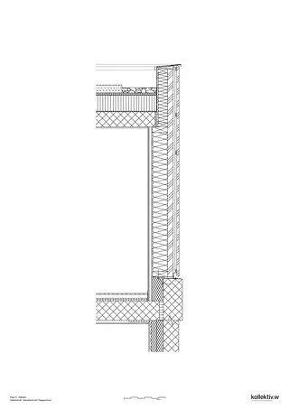 Detail Betonband und Obergeschoss 