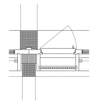 Détail d'une fenêtre avec battant d'aération