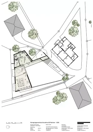 plan rez-de-chaussée du pavillon