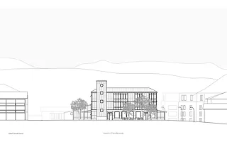 Elévation façade latérale