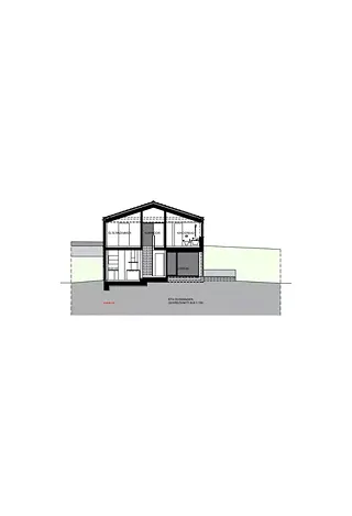 EFH Querschnitt Süd-Nord 1:100