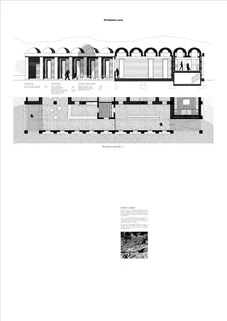 Coupe et plan 1/50