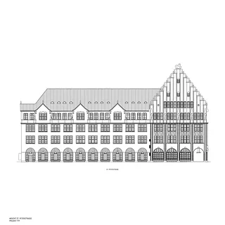 Vue de la façade St. Peterstrasse