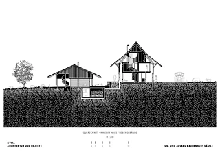 Coupe transversale – maison dans la maison