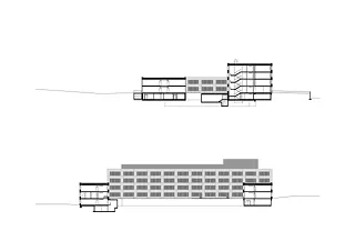 Fassade West / Nord Innenhof