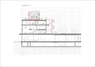 Coupe de la production de logements collectifs 1:50