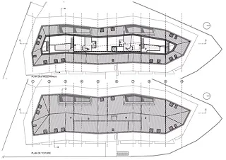 Plan des mezzanines de toiture