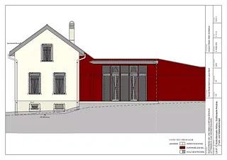 Südostfassade Altbau 1:50