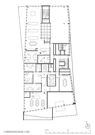 1. Obergeschoss 1:200