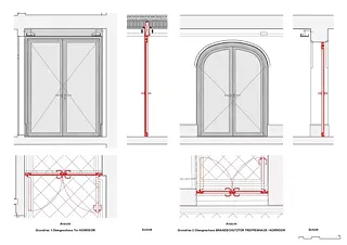Portes de couloirs