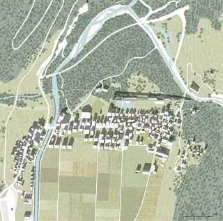 Plan du village d'Oberwald