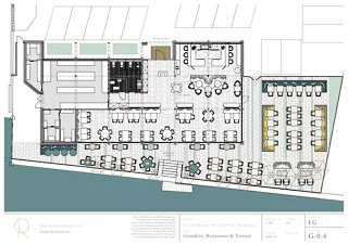 Plan du restaurant et de la terrasse