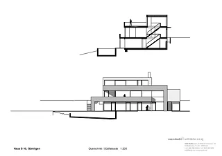 Querschnitt / Südfassade 1:200