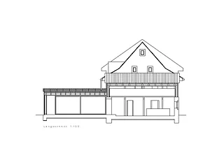 um-anbau bauernhaus seltisberg_längsschnitt_201001rsa
