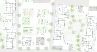 Grundriss EG 1:200 Quartier îlots
