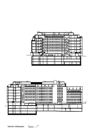Coupe / Façade sur cour