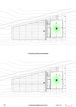 4e étage (espace sous les toits)