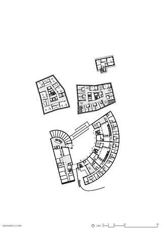 Grundriss Geschoss C 1:500