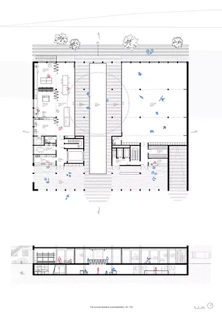 À Ciel Ouvert, Sous-sol, Plan 1:100