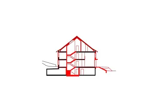 Coupe cage d'escalier