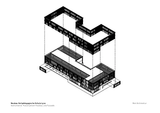 Axonometrie Gebäude