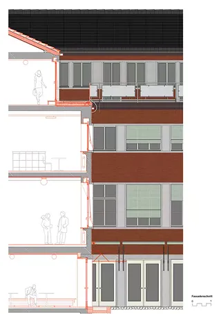 Detailschnitt Fassade