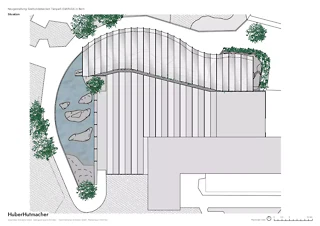 Situation Seehundebecken, Schattendach und bestehendes Vivarium