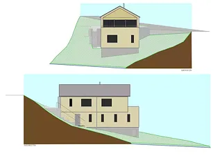 Süd- und Westfassade