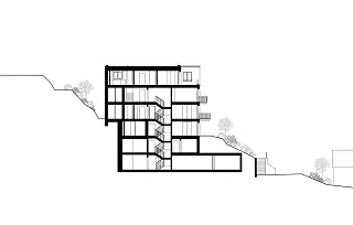 Coupe transversale du bâtiment 5