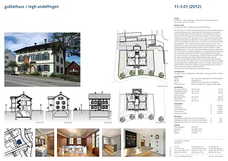 Projektblatt Sanierung Gublerhaus